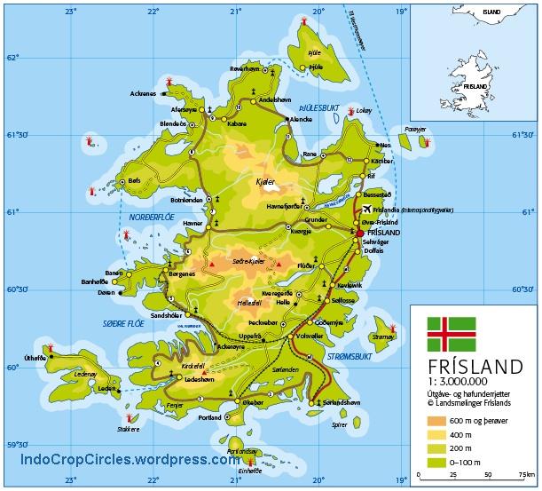 Re-constructed Modern Style Map of Frisland.