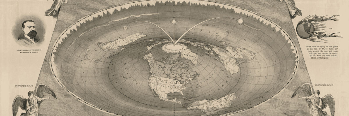 Map of the Square and Stationary Earth