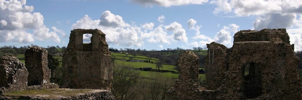 Narberth Castle (WestWalesP, Wikimedia)